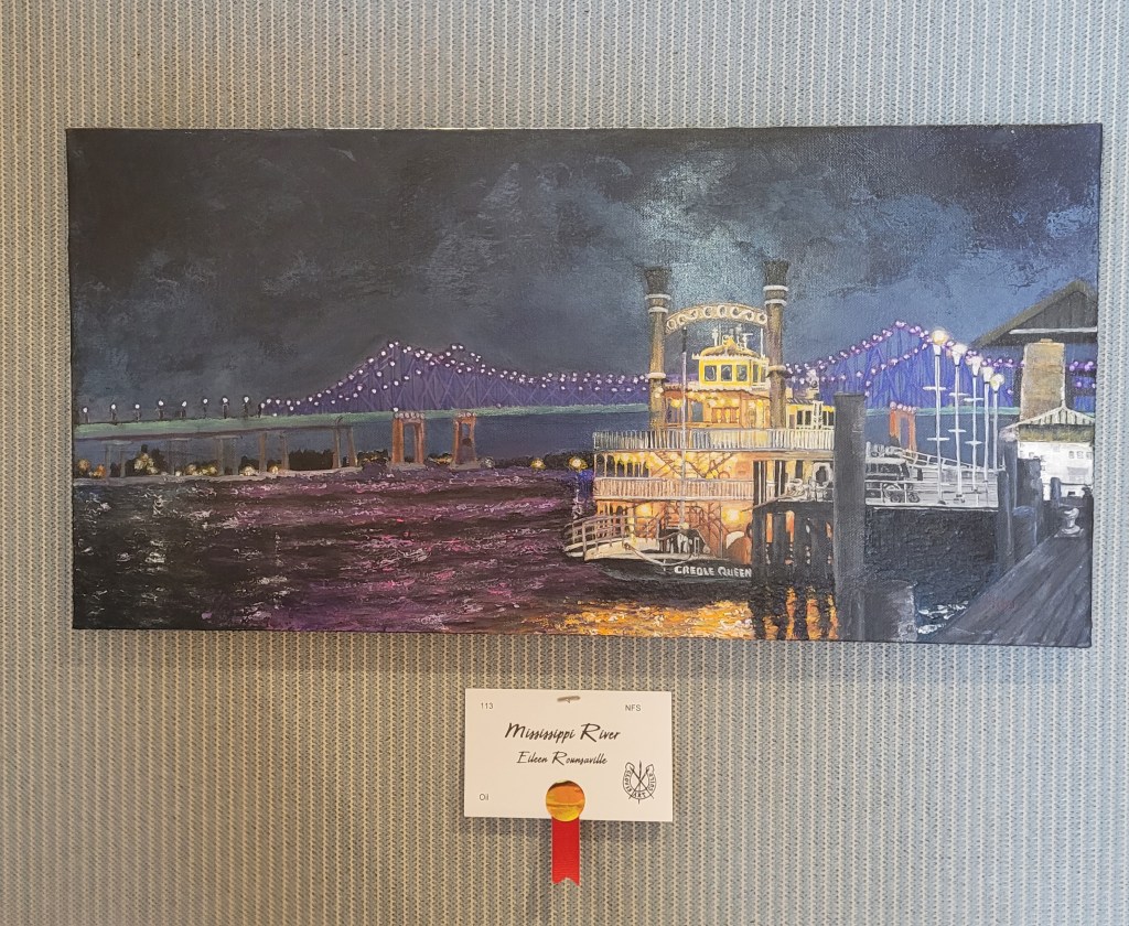 Eileen Rounsaville "Mississippi River" 2nd Place Oil/Acrylic
