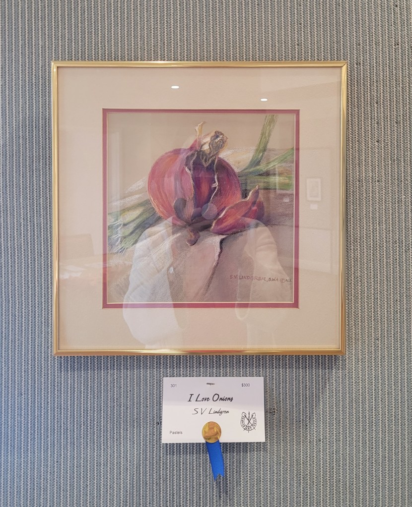 S V Lindgren "I Love Onions" 1st Place Pastel